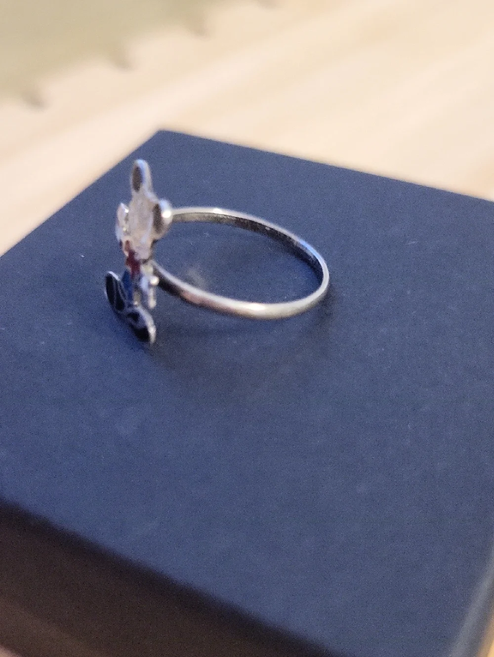 Vintage 925 Sterling Silver Child's Mickey Mouse Ring